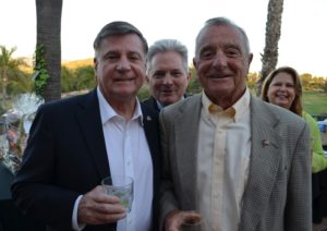 Lt. Gen Terry Robling, USMC (ret.) and Chuck Zangas pose at PROUD Foundation Chef's Table Dinner 2019